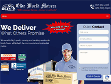 Tablet Screenshot of oldeworldmovers.com